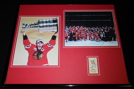 Jonathan Toews Signed Framed 16x20 Photo Display Blackhawks Stanley Cup - £194.63 GBP