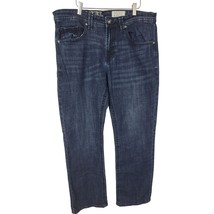 T.K. Axel Jeans 36X32 Mens Slim Bootcut High Rise Dark Wash Denim Bottoms - £22.46 GBP