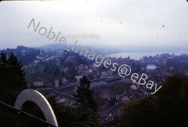 1968 Aerial View Lucerne Switzerland Ektachrome 126 Slide - £2.71 GBP