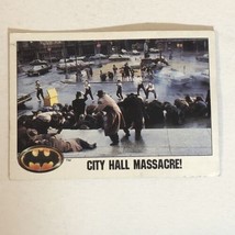 Batman 1989 Trading Card #57 City Hall Massacre - $1.97