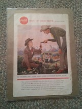 015 VTG Moore McCormack Lines Print Ad Coca Cola Sign of Good Taste Wyoming - £10.19 GBP