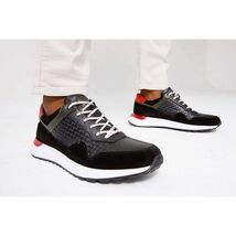 The Rakka Black & Red Leather Men Sneaker Final Sale! image 2