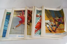 Prudential Great Moments in Canadian Sport Art Prints 1970s Complete Set... - £75.62 GBP