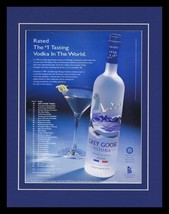 2004 Grey Goose Vodka Framed 11x14 ORIGINAL Vintage Advertisement - £27.08 GBP