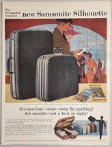 1959 Print Ad Samsonite Silhouette Suitcase Sets Passengers at Airport - £14.11 GBP