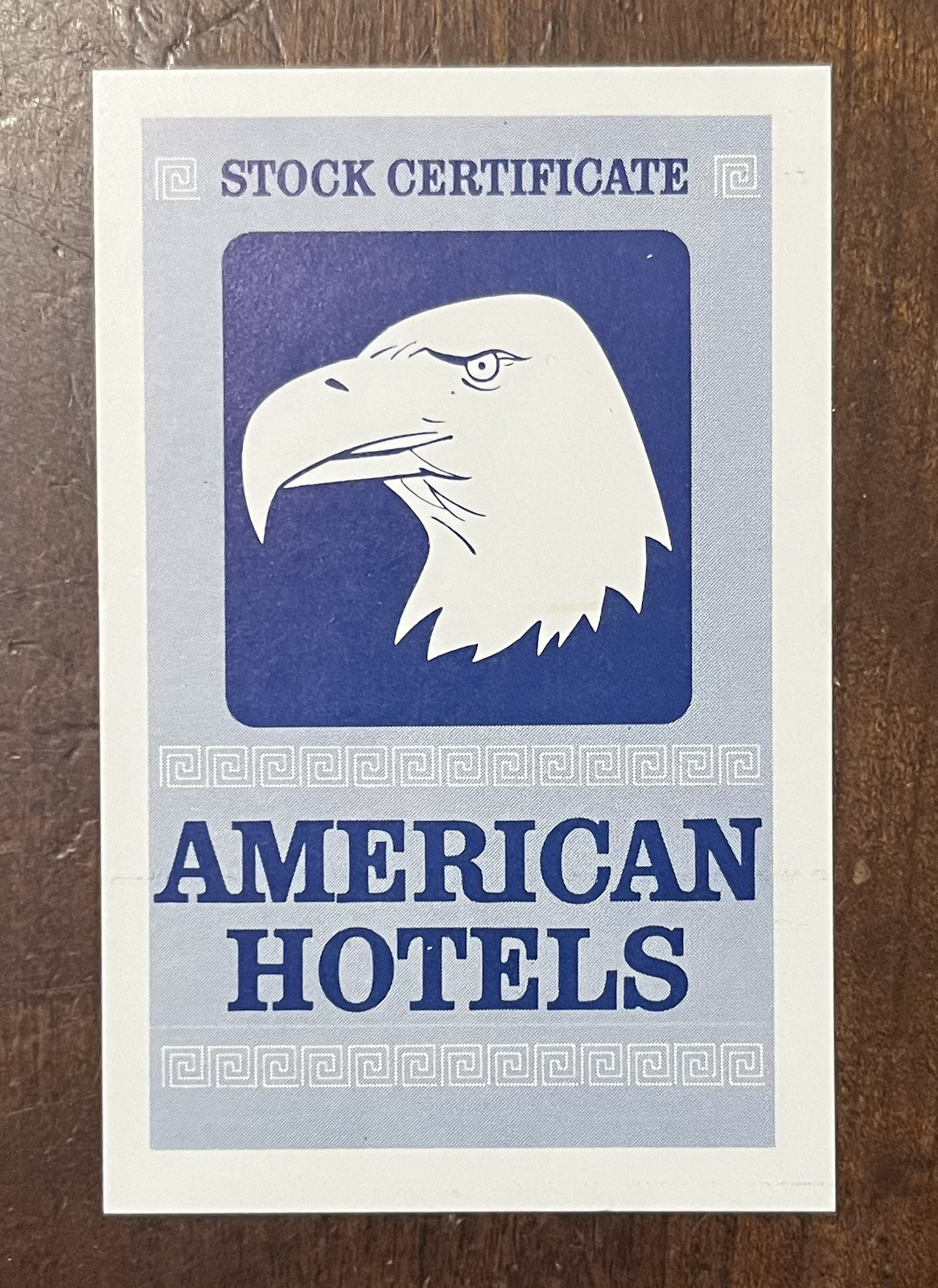 1962-95 ACQUIRE Game Parts Original 1976 American Hotels Stock Certificate - $1.43