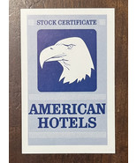 1962-95 ACQUIRE Game Parts Original 1976 American Hotels Stock Certificate - €1,26 EUR