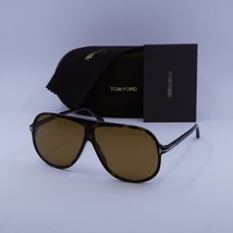 TOM FORD FT0998 52E Dark Havana/Brown 62-08-145 Sunglasses New Authentic - $195.99