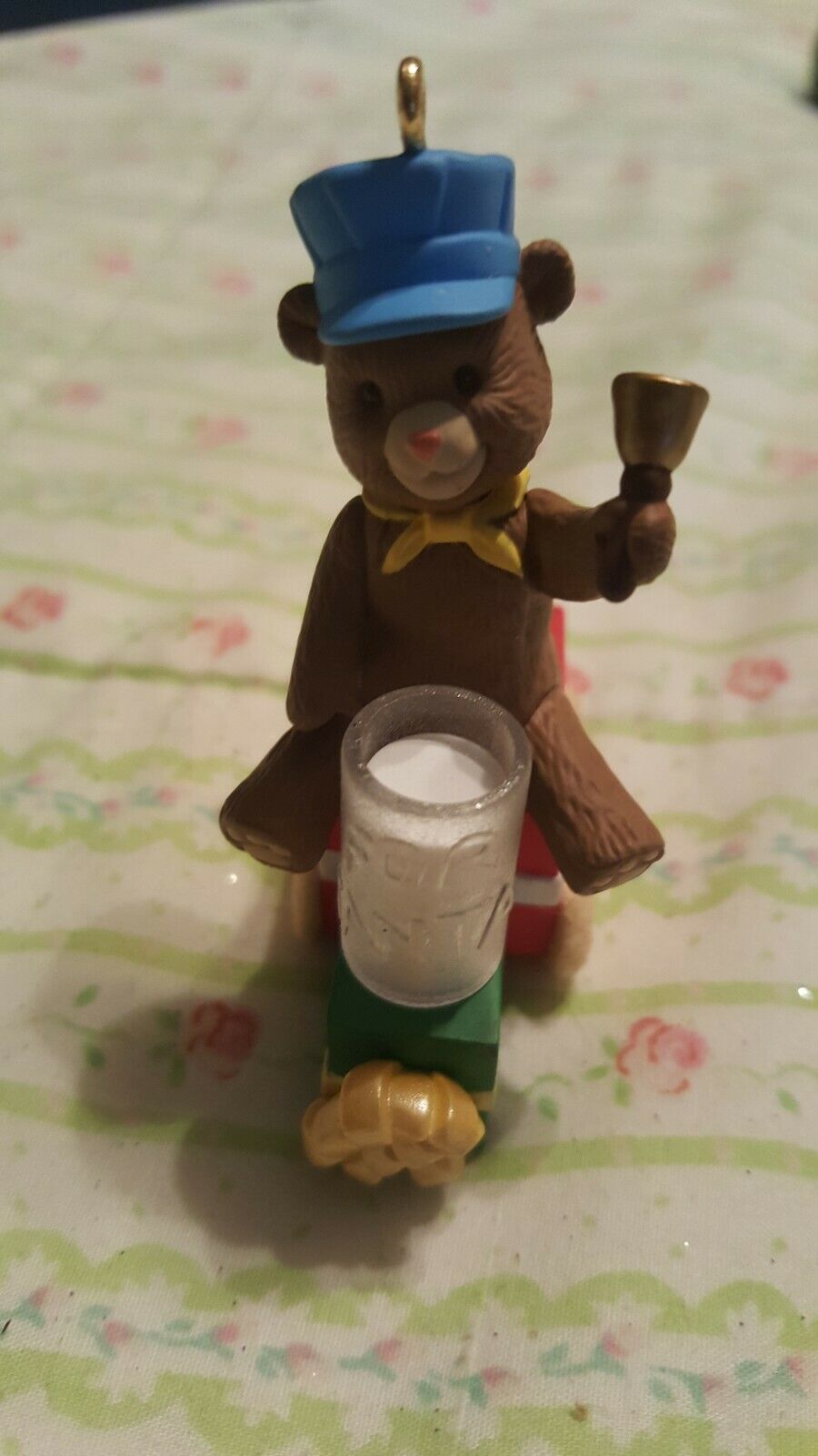 Hallmark Ornament 1999 Milk N Cookies Express - Teddy Bear on Train - - $3.95