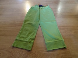 Size 6X-7 The Children&#39;s Place Green Cropped Pants Leggings Butterfly Wa... - $12.00