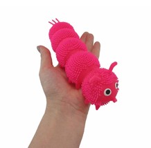 Aasha&#39;s Pink Stretchy Squeezable Stress Toy ~ Caterpillar - Tactile~Fidg... - $16.80