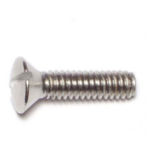 1/4&quot;-20 x 1&quot; 18-8 Stainless Slotted Oval Machine Screws MSOSS-217 (12 pcs.) - $11.25