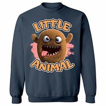 Furry Brown Little Animal Tongue Sticking Out Design - Sweatshirt - £37.88 GBP