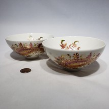 Set of 2 Burnished Amber by Lenox Treat Bowls 5 3/8" Dessert Snack Discontinued - $14.95