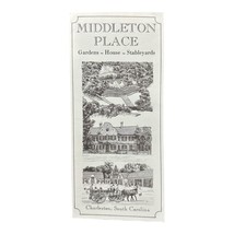 Vintage Charleston South Carolina Middleton Place Travel Brochure Pamphlet - £4.69 GBP