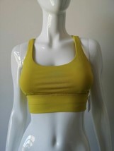 Nwt Lululemon Energy Bra Long Line Luxtreme Fabric B/C Cup Soll Yellow Size 6 - £48.69 GBP