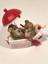 Rare Charming Tails Figurine &quot;Rowboat Romance&quot; Fitz And Floyd Enesco - £62.14 GBP