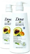 (2) Dove Nourishing Secrets Invigorating Ritual Avocado Body Lotion 16.9 Fl Oz - £21.79 GBP