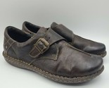 Born W62021 Gilda Women Brown Leather Monk Strap Oxford Shoe Size 8.5 M/W - $14.50
