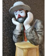 Vintage Emmett Kelly Jr. 1984 &quot;Weary Willie Leaning On A Stool&quot; Porcelai... - £47.01 GBP