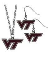 NCAA Siskiyou Sports Womens Virginia Tech Hokies Dangle Earrings and Chain - $24.56 CAD