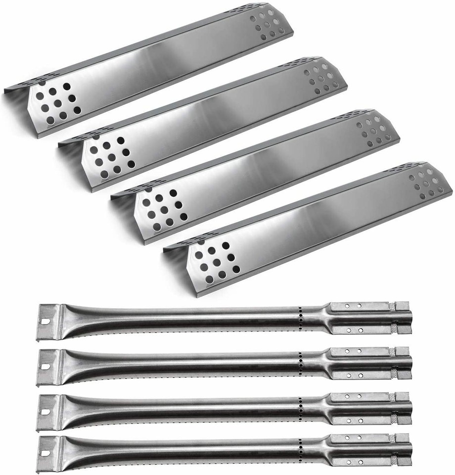 Grill Heat Plate Shield Burner Tubes Kit 8-Pack for Master forge - $65.92