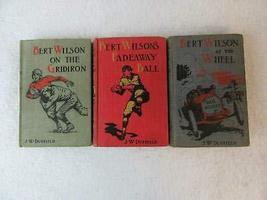Lot of 3 J. W. Duffield BERT WILSON on the Gridiron Fadeaway Ball At the Wheel [ - £99.90 GBP