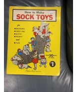 How to Make Sock Toys Vintage Book 1967 Pack O Fun Over 50 Patterns! craft  - $27.32 CAD
