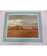 Vitg Standard Oil Co Scenic print/info Grazing Sheep Central Utah - £7.96 GBP