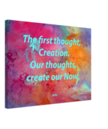 Thoughts by John - 18 x 24&quot; Quality Stretched Canvas Evocative Word Art ... - £67.94 GBP