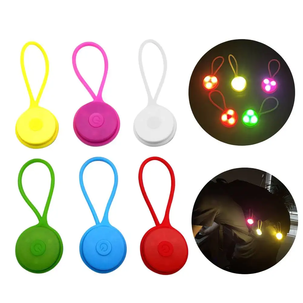 Cycle lights silicone backpack led lights night running flash signal for cycling safety thumb200