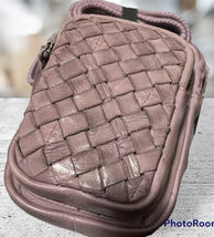 Lilac  U-Corby  Genuine Leather Crossbody Sling Bag Dual Compartment - $53.97