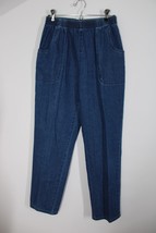 Vtg Bill Blass Blasport 10 Pull On High Waist Mom Denim Jeans Pants - £25.39 GBP