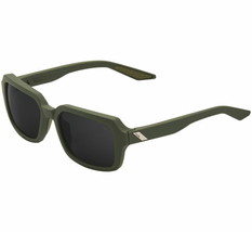 100% Rideley Sunglasses Soft Tact Army Green with Black Lens - £95.92 GBP
