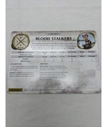 Warhammer Age Of Sigmar Blood Stalkers Shadow And Pain Warscroll Stat Sheet - €7,67 EUR