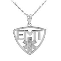 Sterling Silver EMT Emergency Medical Technician Star of Life Pendant Necklace - $32.06+