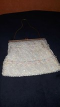 Vintage Sequined W/Mother Of Pearl Purse - £22.41 GBP