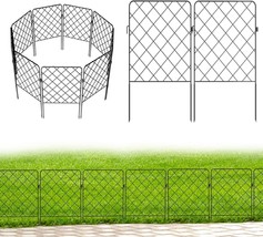 25Pcs Garden Fence Rustproof Metal No Dig Fence 27ft(L) x 24in(H) Animal... - $42.75