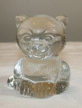 Vintage Goebel Solid Crystal Cat German Figurine Collectible Art Glass . Germany - £15.32 GBP