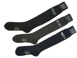 NEW Polo Ralph Lauren Cotton Long Socks!  Gray Navy Black with Polka Dots  10-13 - $19.99