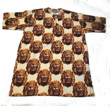 Cream Traditional Lion Head Isiagu Ichie Men&#39;s Top Wt Chain Buttons.Flan... - $140.00