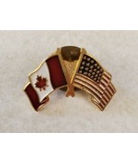 Canada United States Waving Flag Small Enamel Lapel or Hat Pin - Red Whi... - €12,72 EUR