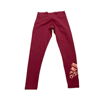 Adidas Tights Yoga Pants Size Small Legacy Red Cotton Blend Womens 26X21 - £23.34 GBP