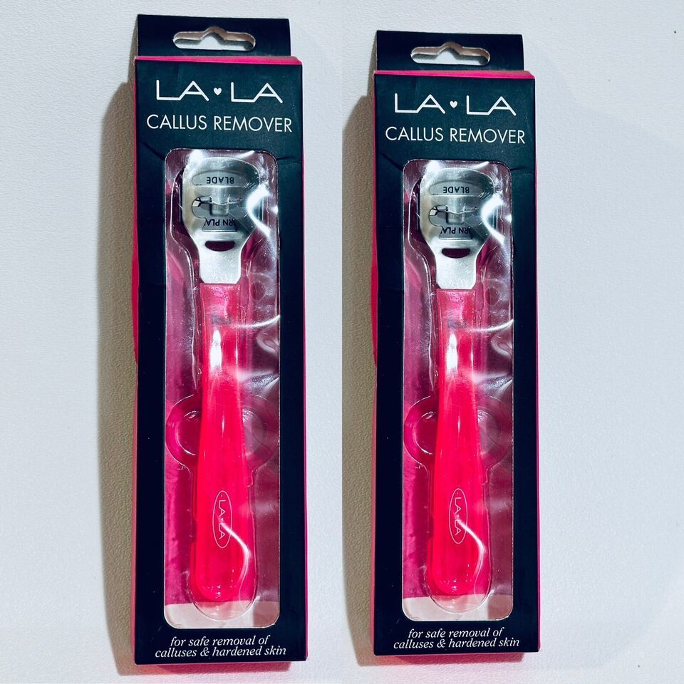 2 LA LA Stainless Steel Foot Callus Remover Scraper Pedicure Spa Tool - $13.30