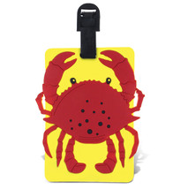 Luggage Tag CRAB Sea Life Identification Label Suitcase Backpack ID Travel New - £9.29 GBP