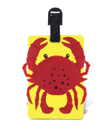 Luggage Tag CRAB Sea Life Identification Label Suitcase Backpack ID Trav... - £9.38 GBP
