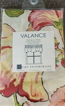 C and F Curtain ~ 15.5 x 72 ~ ALESSANDRA ~ Floral ~ Cotton ~ Rod Pocket Valance - £17.93 GBP