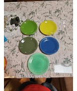 FIESTA SET OF 5 SALAD APPETIZER PLATES RAINBOW MIX 7.25&quot;  FIESTAWARE! - $35.75