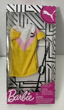 Mattel 2019 Barbie Puma Fashion T Shirt Dress Glasses &amp; Fanny Pack Yello... - £4.29 GBP