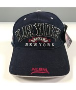Vintage New York Black Yankees Hat Navy Blue NLBM Negro Leagues Curved Brim - £109.73 GBP